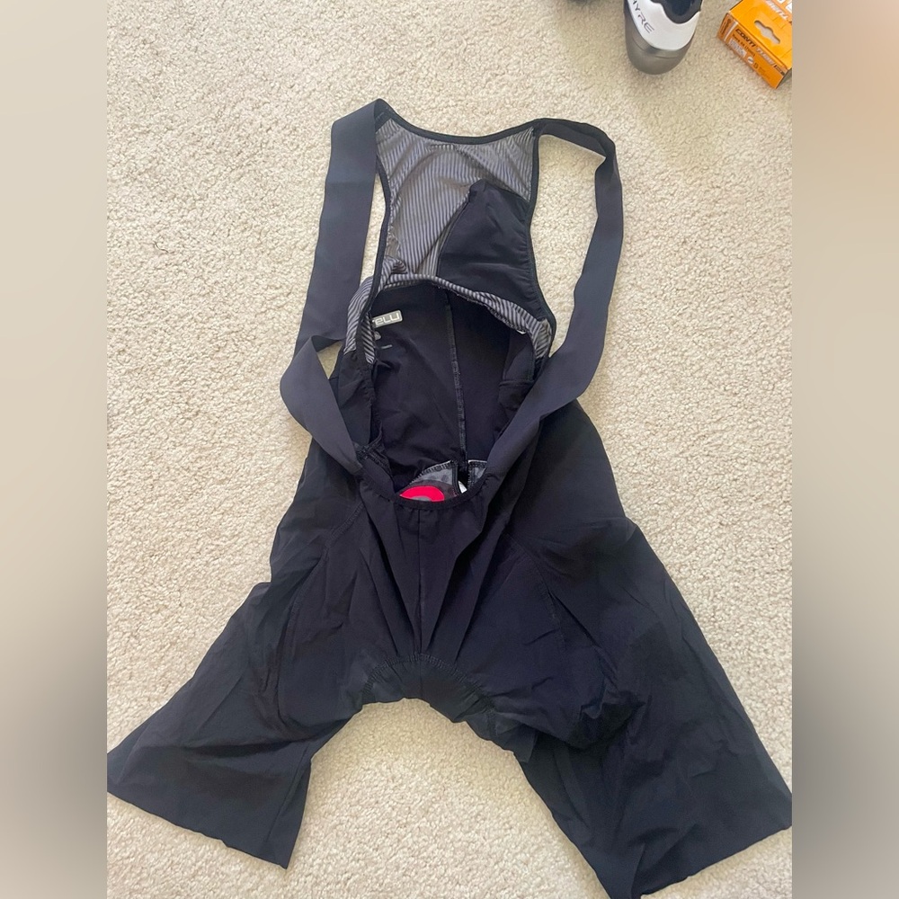 Women's Black Bike Bib Shorts with Mesh Back Support